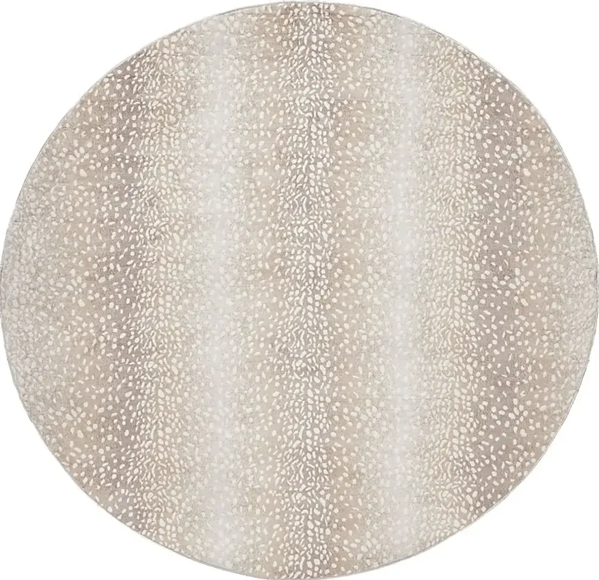 Sharease IV Tan 6'7 Round Rug