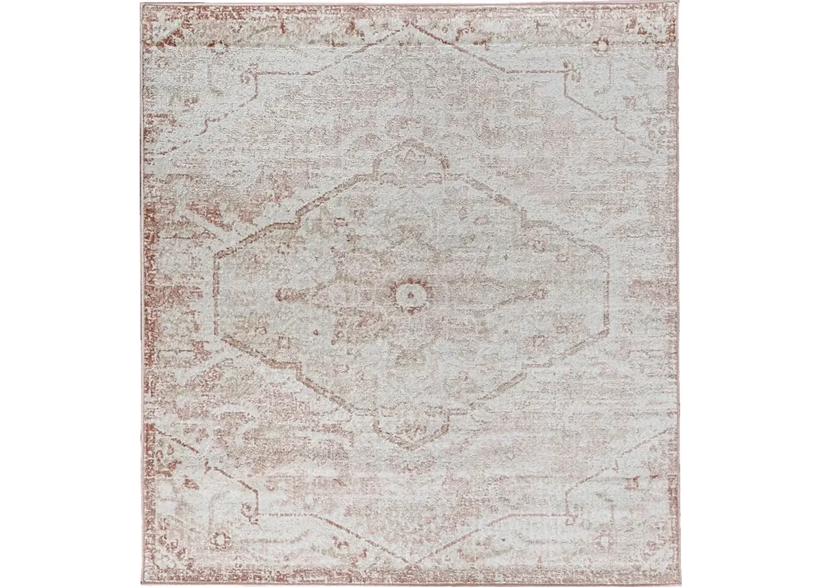 Sebrell Pink 5' Square Rug