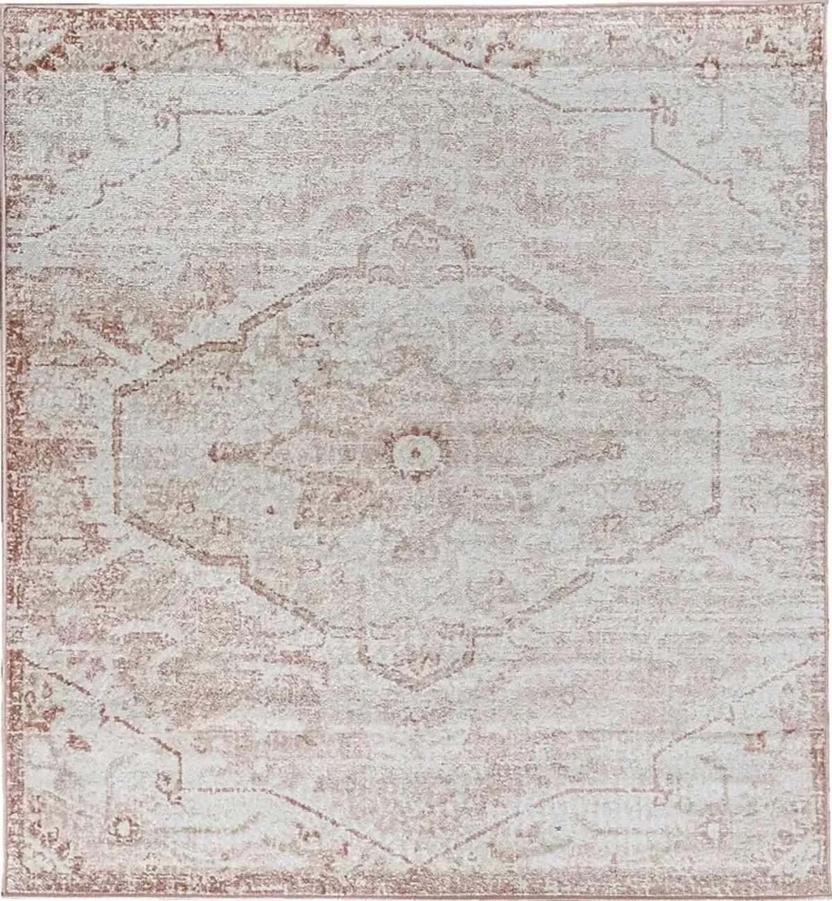 Sebrell Pink 5' Square Rug