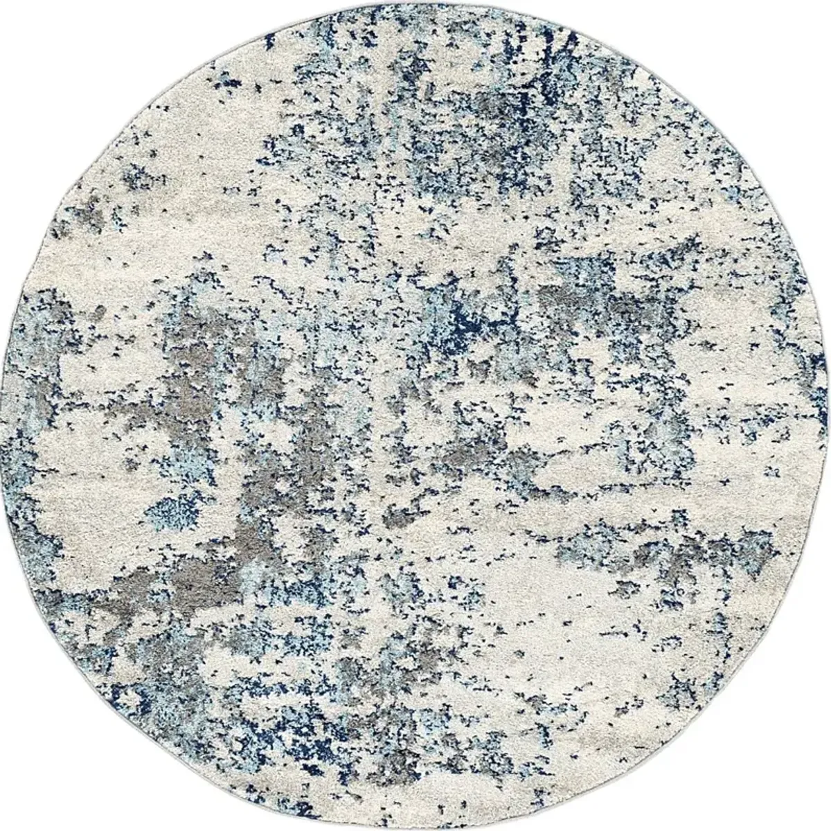 Saltwood I Blue 5'3 Round Rug