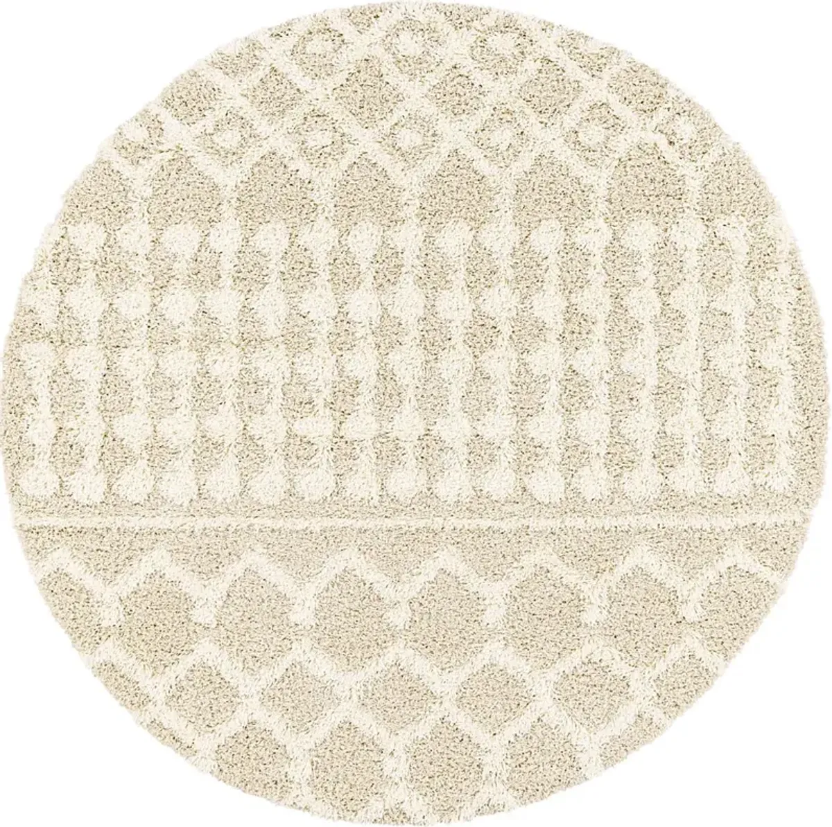 Rehder I Cream 6'7 Round Rug