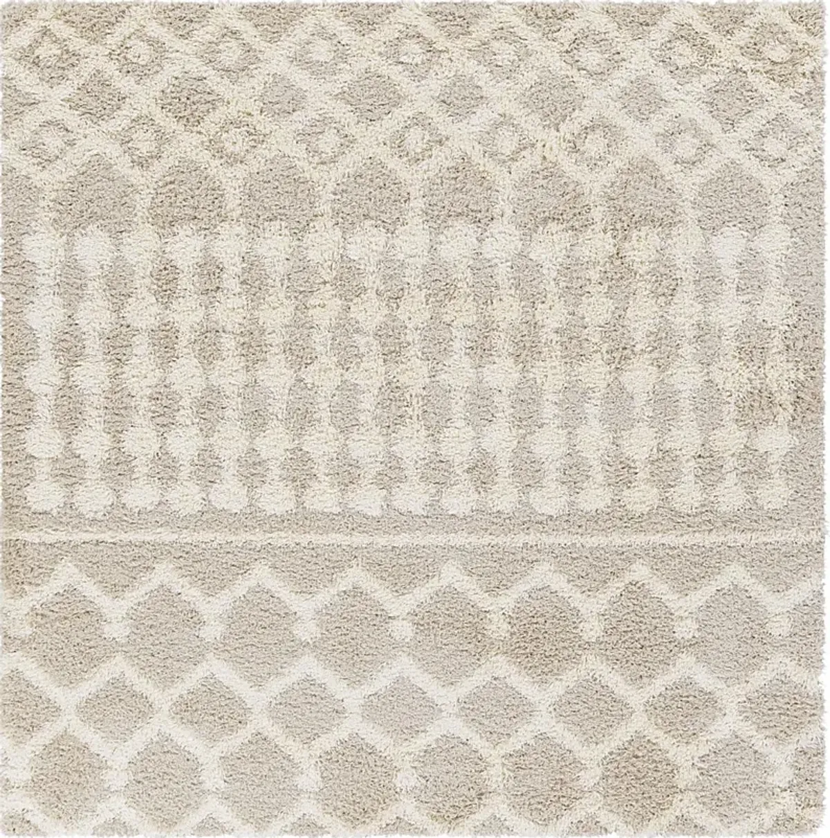 Rehder I Cream 6'7 Square Rug