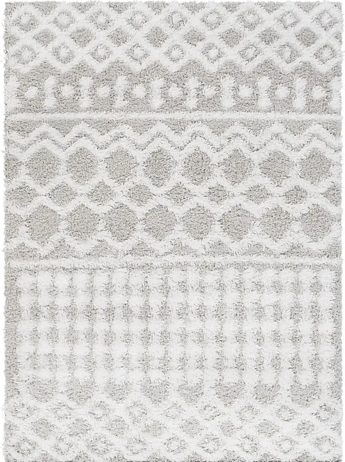 Rehder II White 5'3 x 7'3 Rug