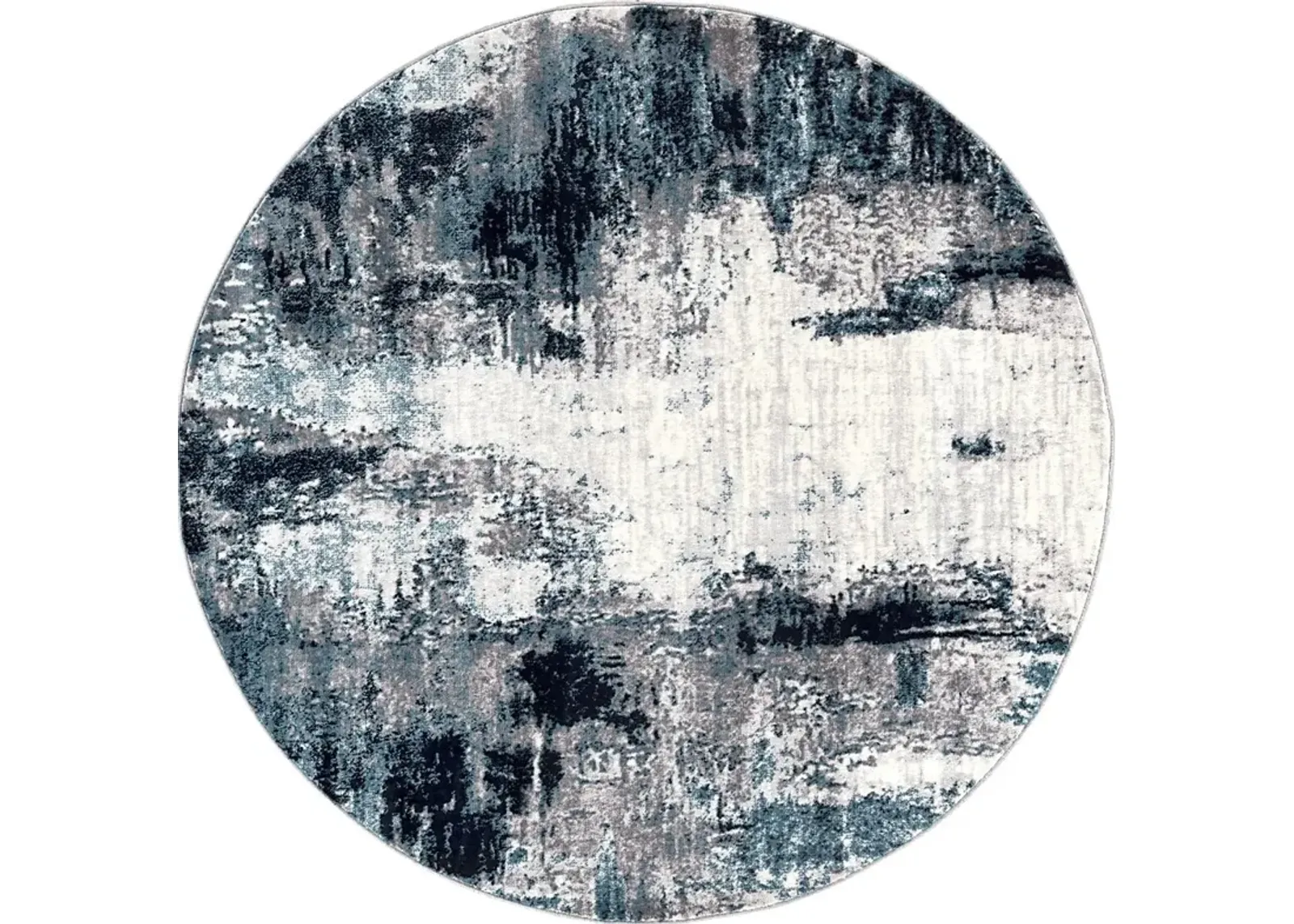 Polvogt I Blue 5'3 Round Rug