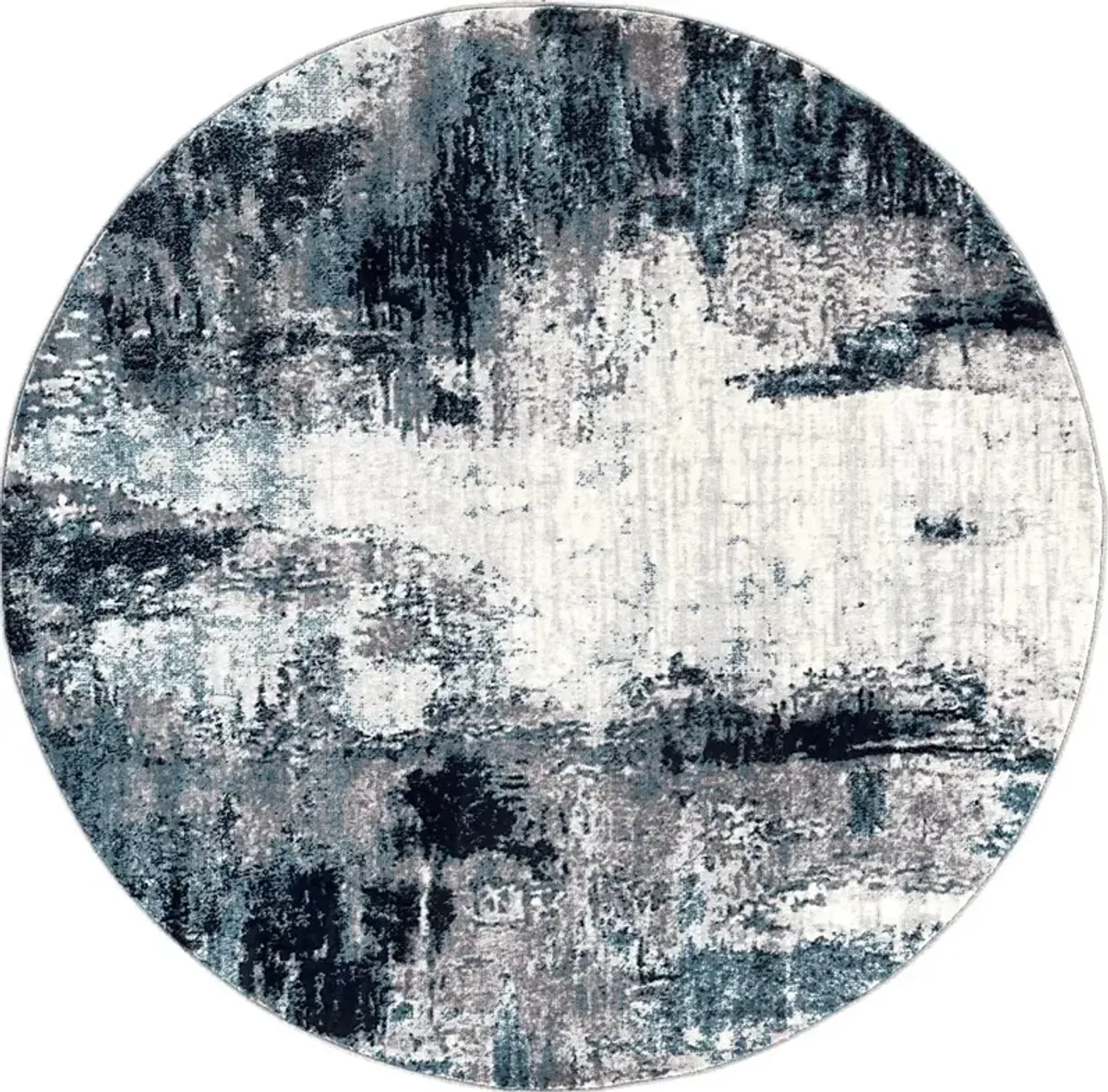 Polvogt I Blue 5'3 Round Rug