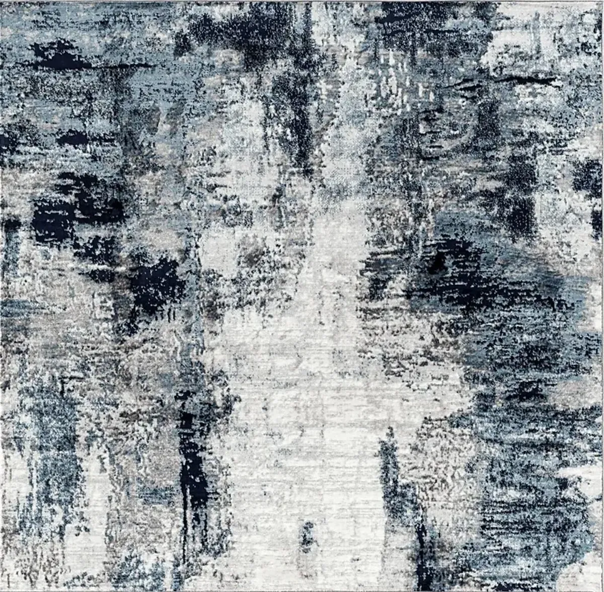 Polvogt I Blue 6'7 Square Rug