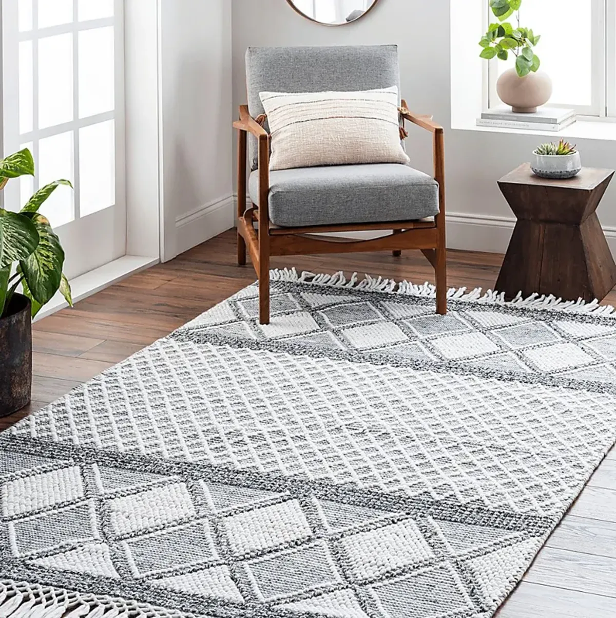 Swithland III Gray 6' x 9' Rug