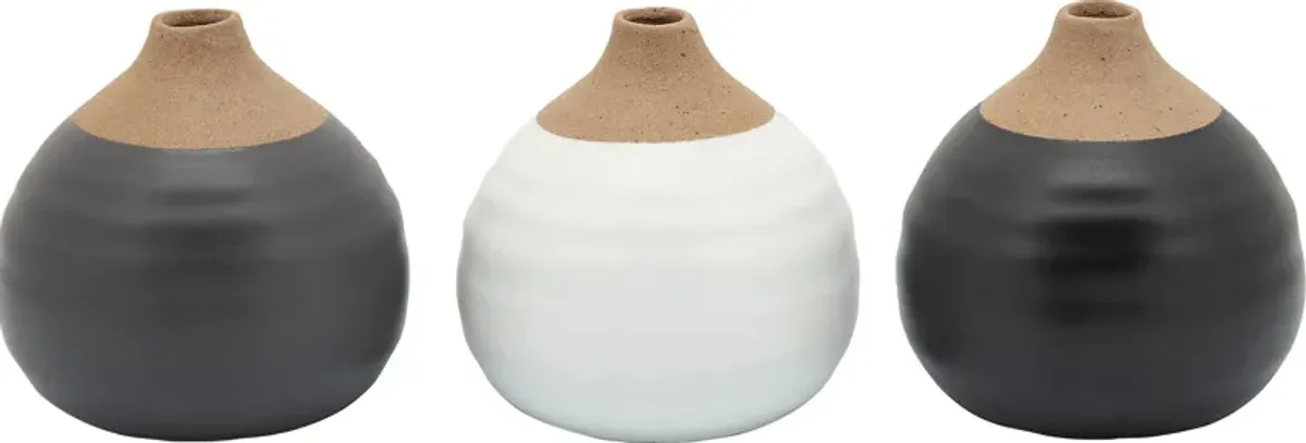 Singletarry Black Vase, Set of 3
