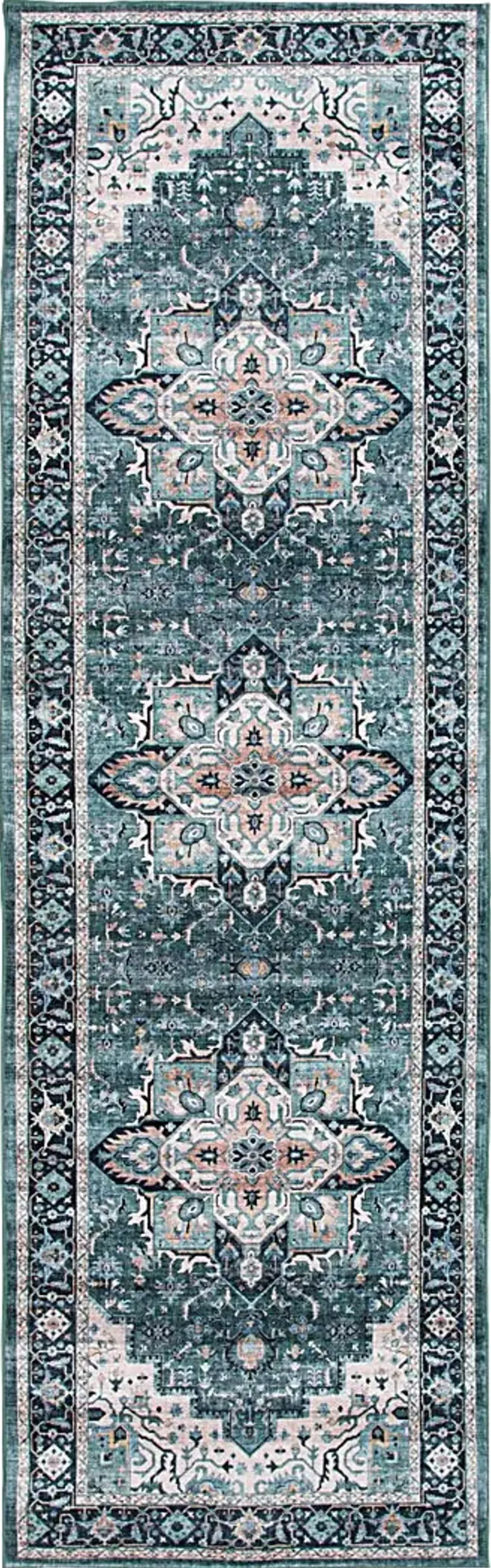 Hargis Blue 2'3 x 7'6 Rug