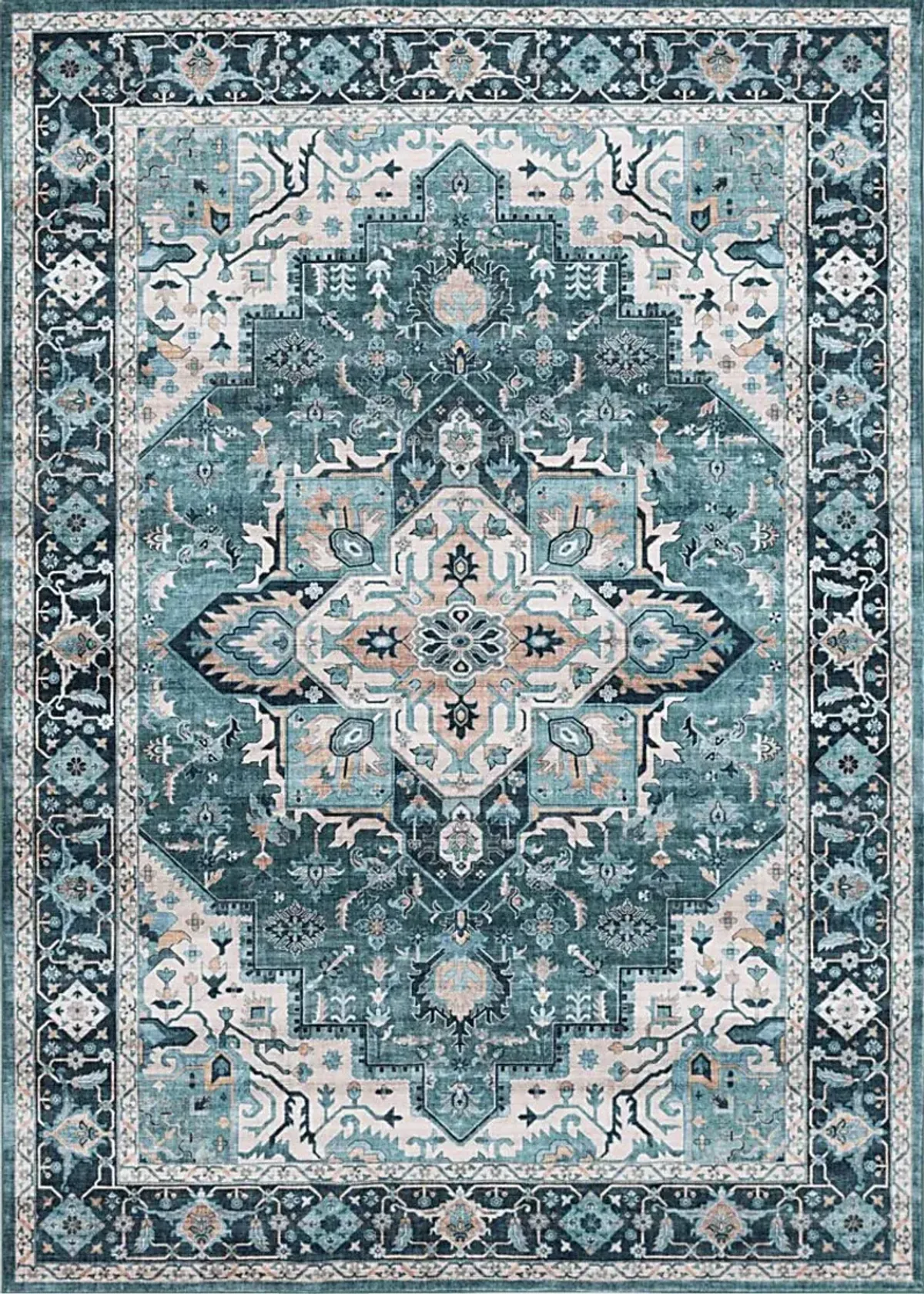 Hargis Blue 5' x 7' Rug