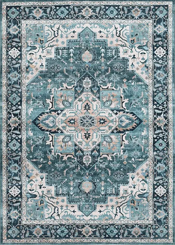 Hargis Blue 7'5 x 9'5 Rug
