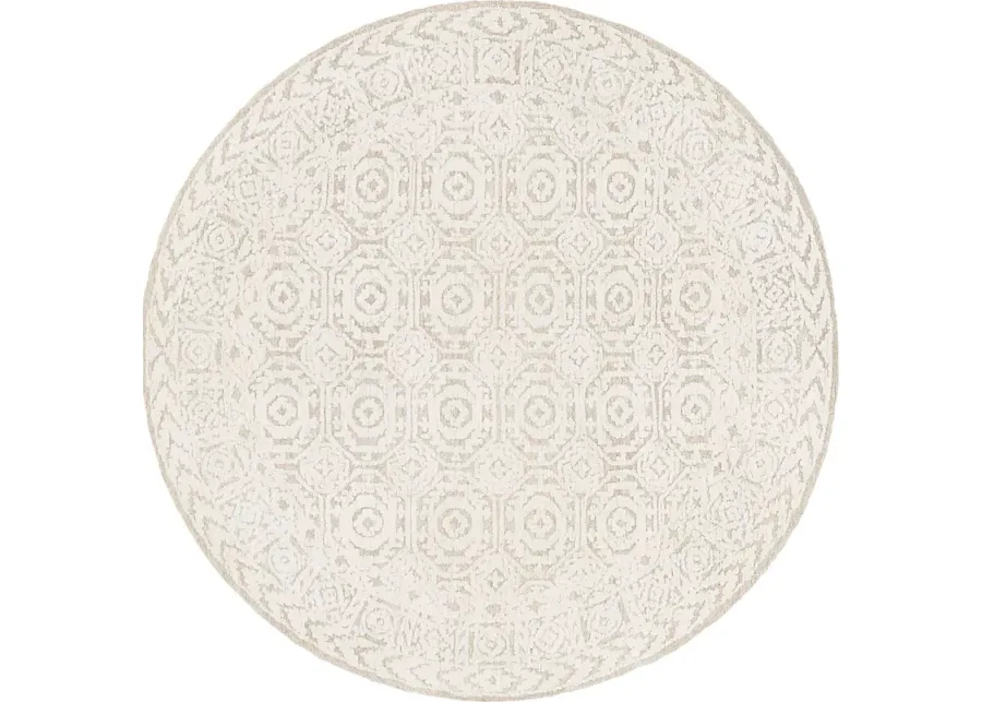 Windlea Tan 8' Round Rug