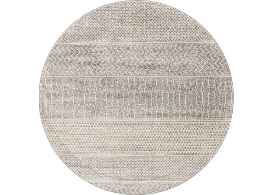 Tristram I Silver 5'3 Round Rug