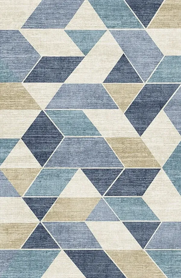 Fetterolf Blue 7'5 x 9'5 Rug