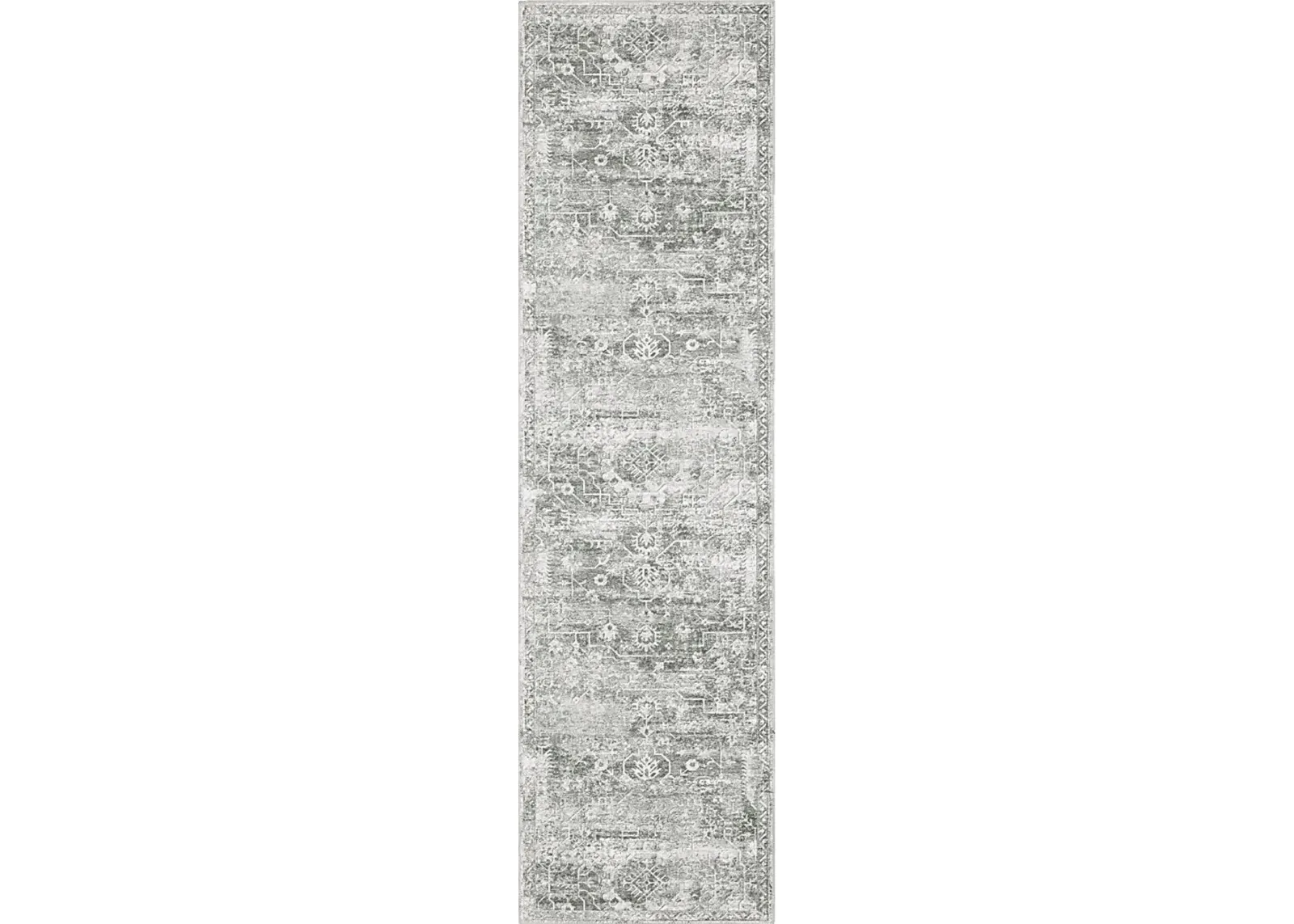 Candytuft Gray 2' x 8' Rug