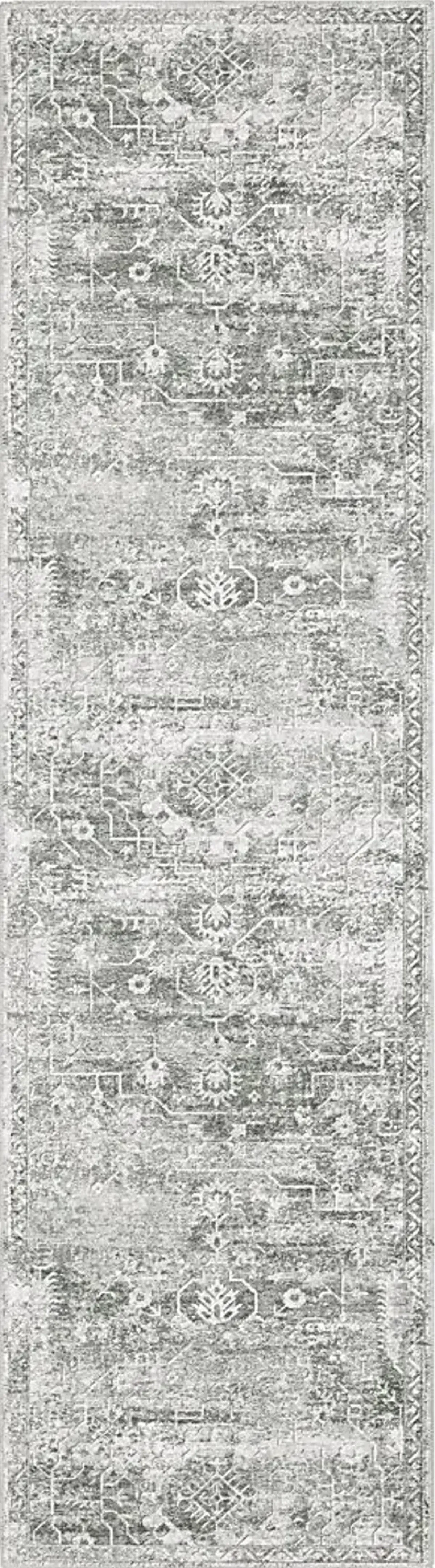 Candytuft Gray 2' x 8' Rug