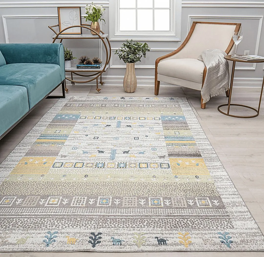 Kangunso Gray 5'3 x 7' Rug