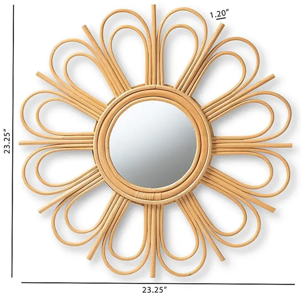 Janila Brown Accent Mirror