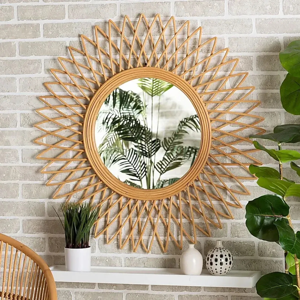 Tulani Brown Accent Mirror