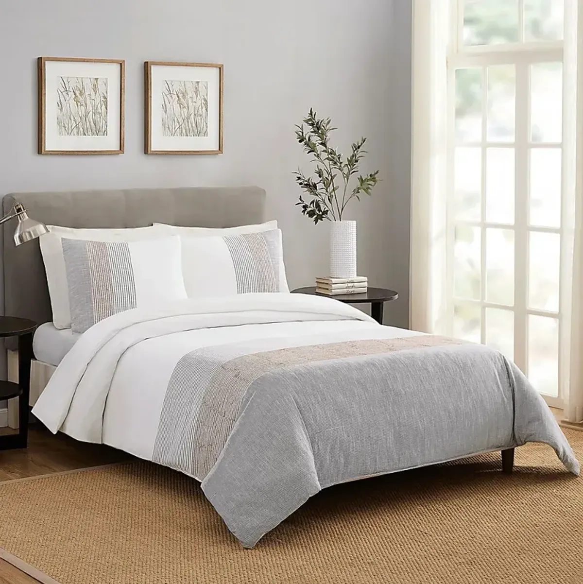 Watsonwood Gray Full/Queen 3 Pc Duvet Set