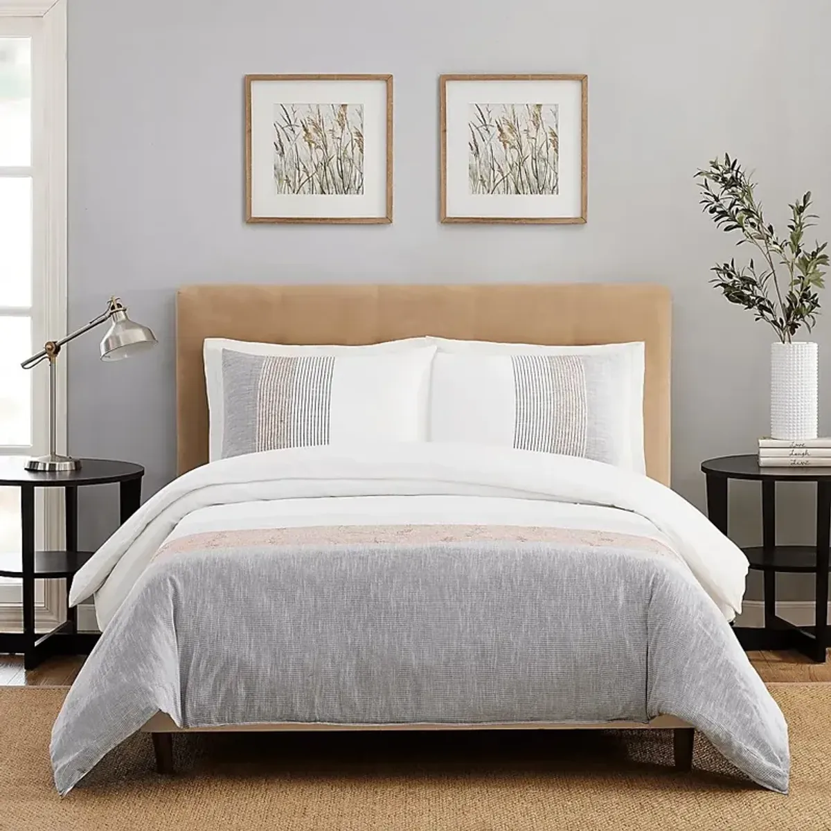 Watsonwood Gray Full/Queen 3 Pc Duvet Set