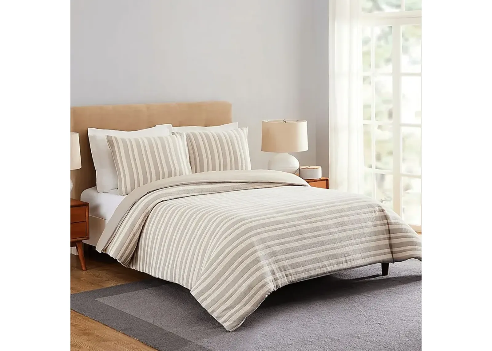 Twinmont Gray King 3 Pc Duvet Set