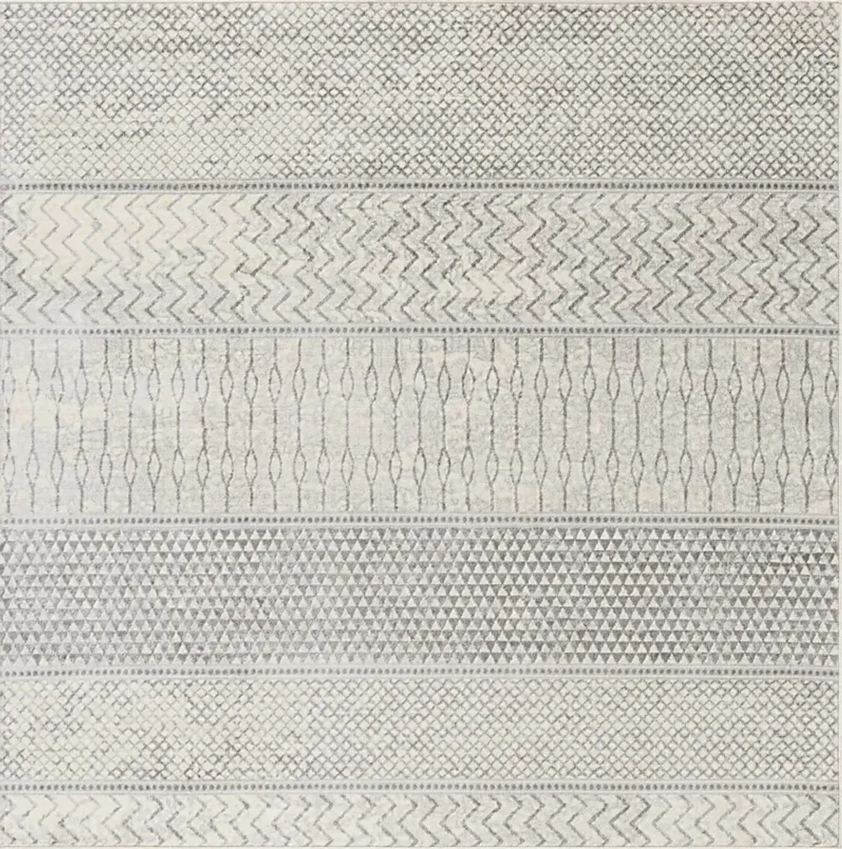 Tristram II Silver 6'7 Square Rug