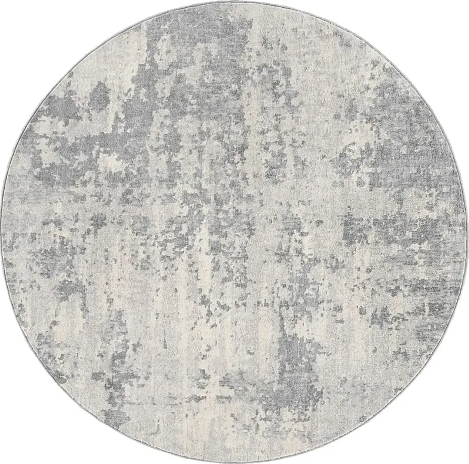 Tristram III Silver 5'3 Round Rug