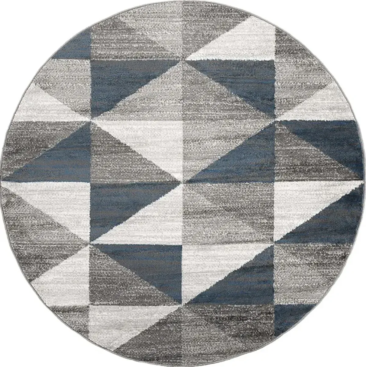 Transcom I Gray 5'3 Round Rug