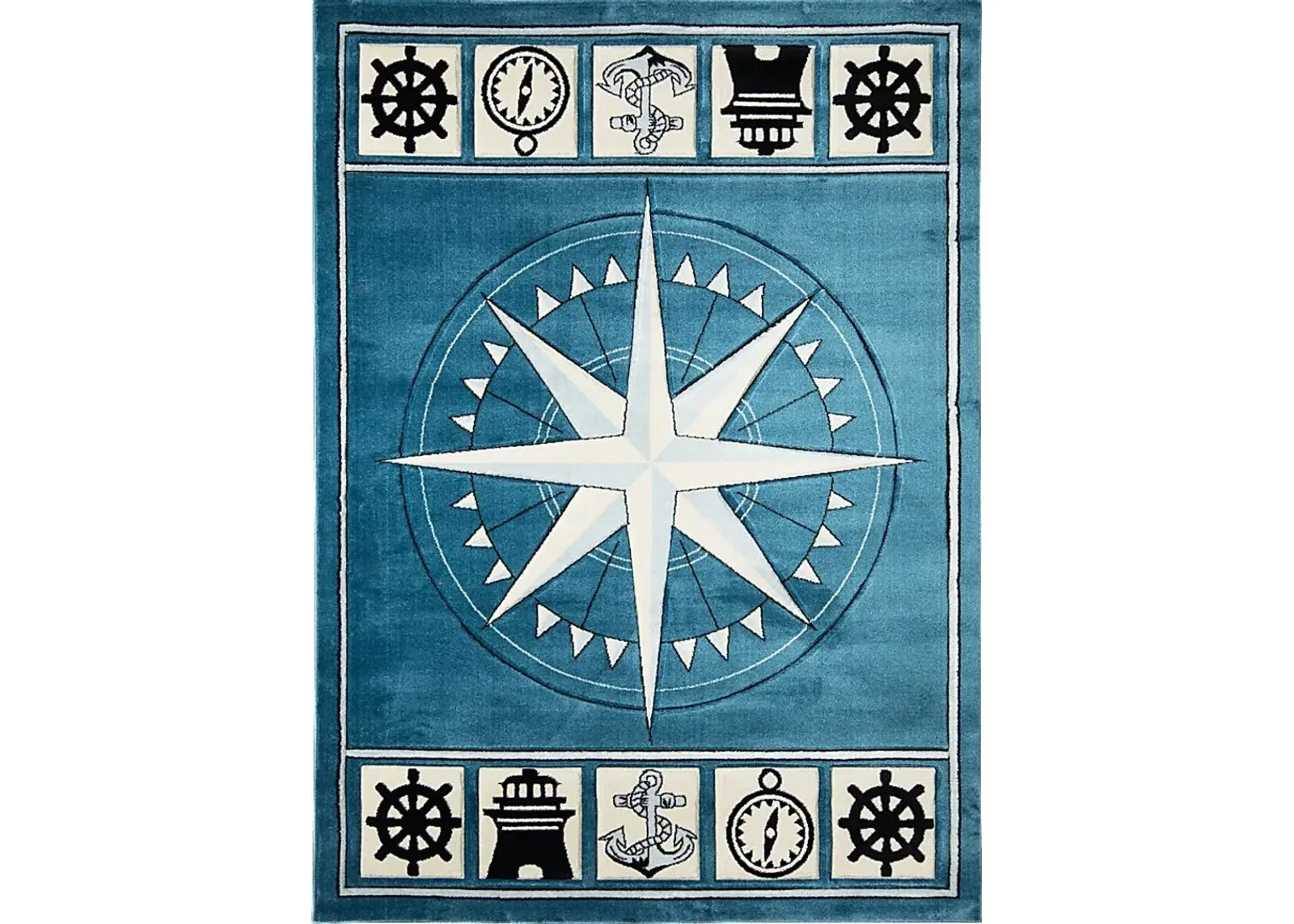 Argelia Blue 7'8 x 10'2 Rug