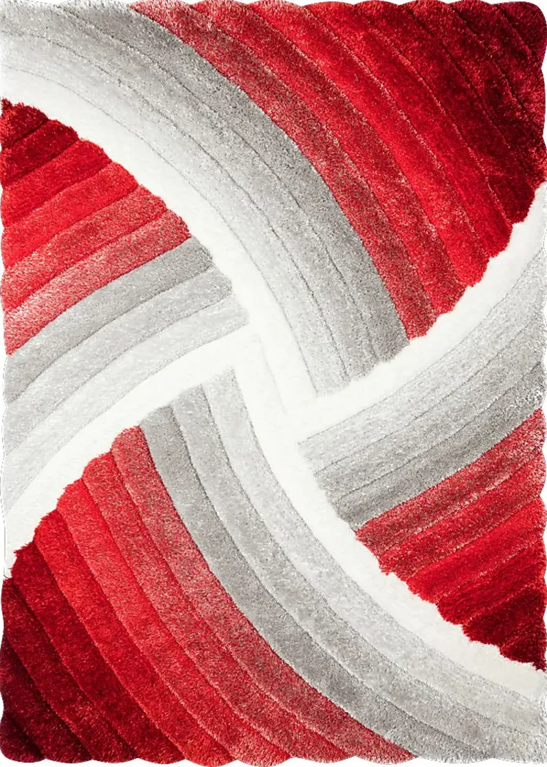Arianell Red 5' x 7'3 Rug