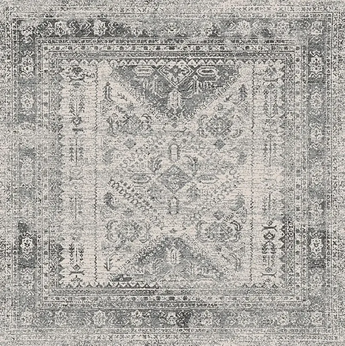 Transcom III Gray 5'3 Square Rug