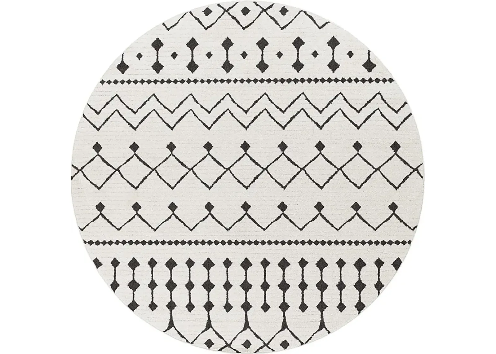 Tanlaw Black 6'7 Round Rug