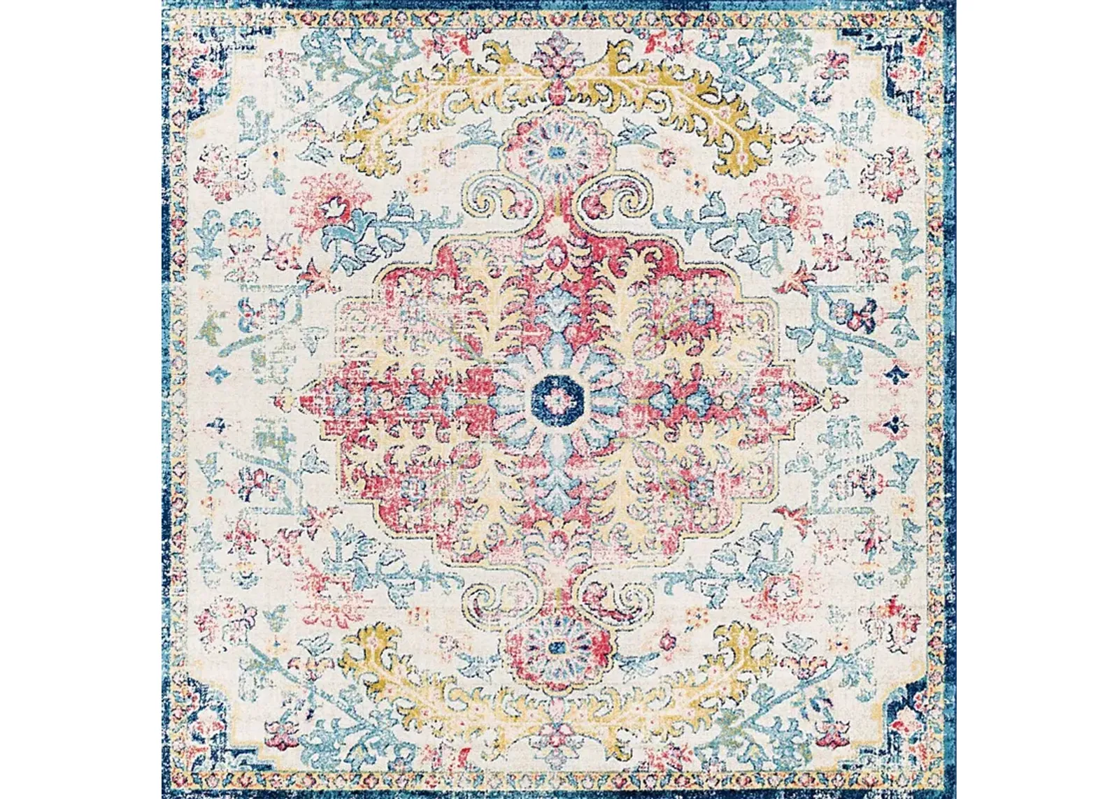 Stradleigh Blue 7'10 Square Rug