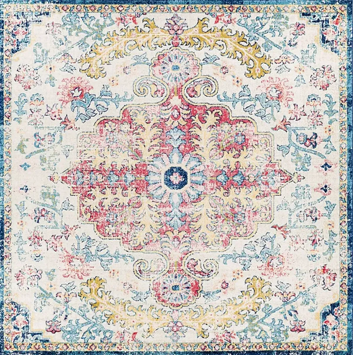 Stradleigh Blue 7'10 Square Rug