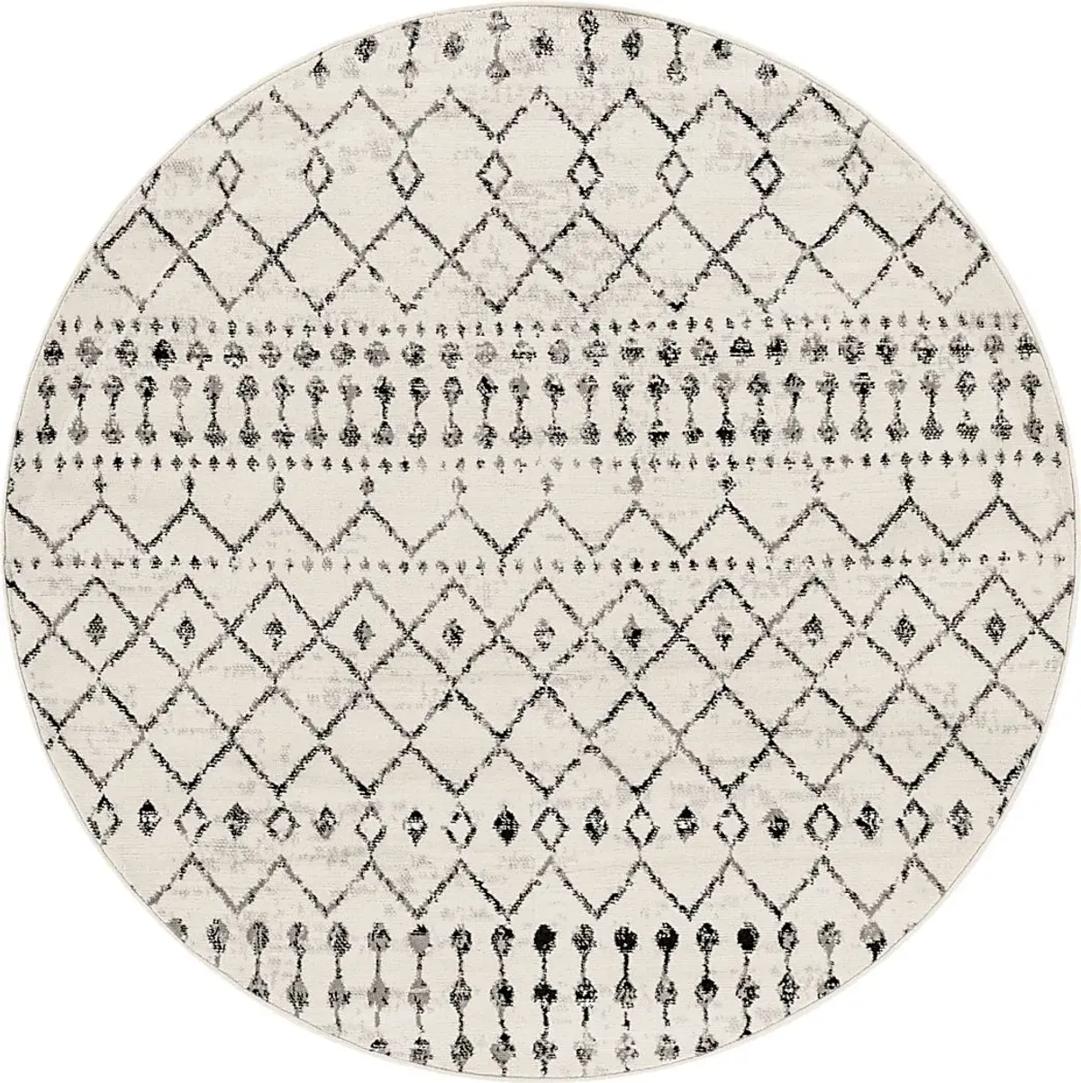 Spofford I Black 6'7 Round Rug