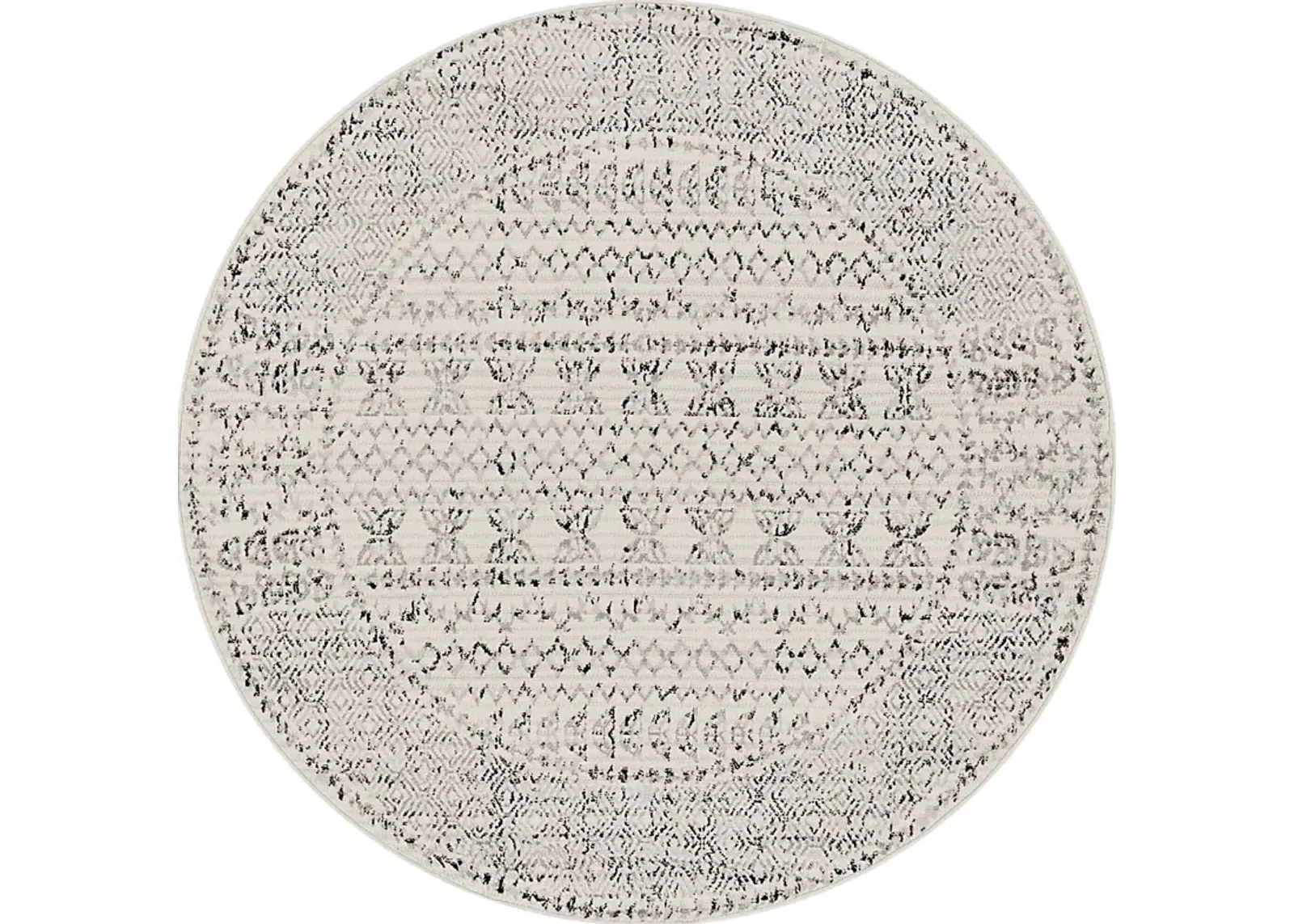 Spofford III Black 6'7 Round Rug