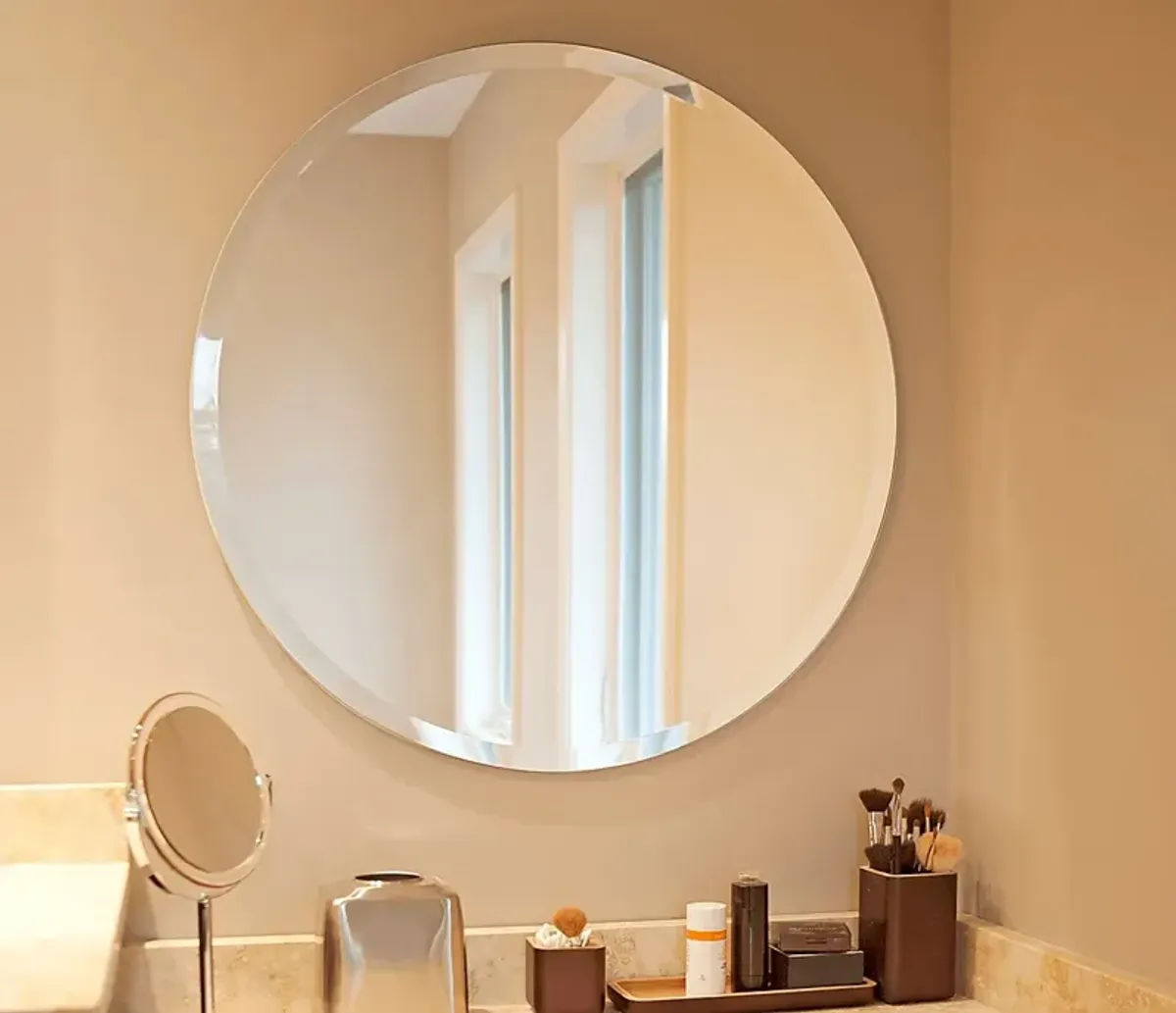 Jiana Gray Large Mirror