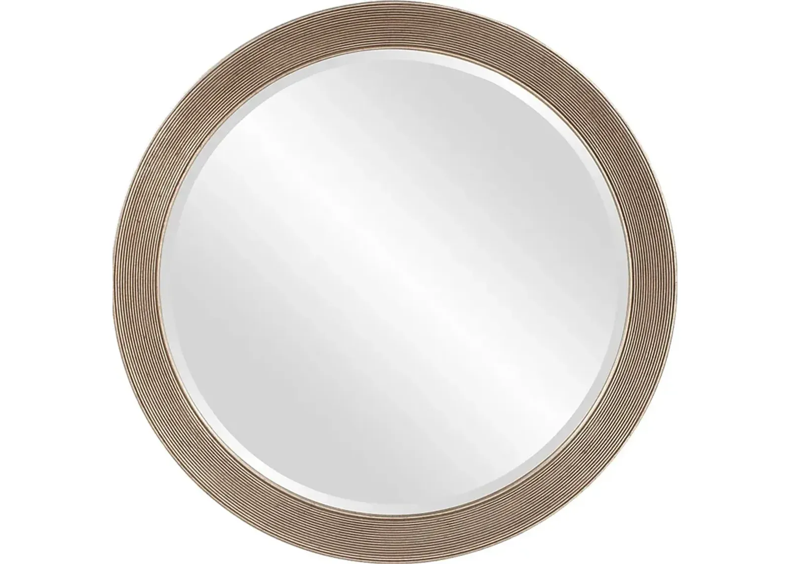 Syna Silver Round Mirror