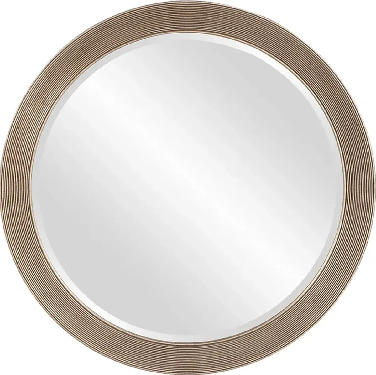 Syna Silver Round Mirror