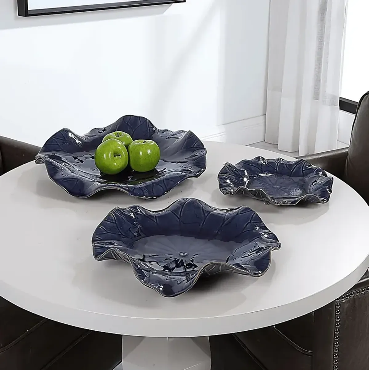Cusic Blue Wall Decor, Set of 3