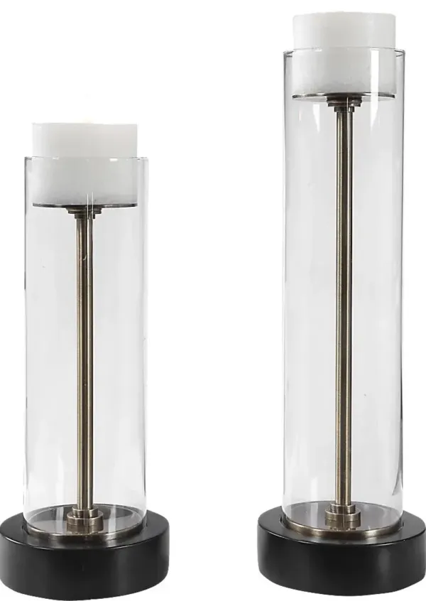 Kelso Bronze Candle Holder, Set of 2