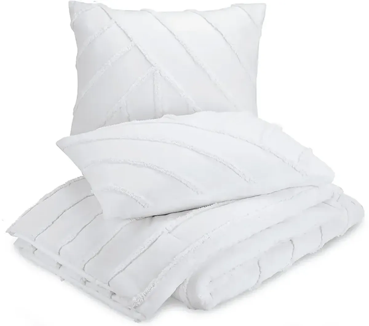 Winthorne White King 3 Pc Comforter Set