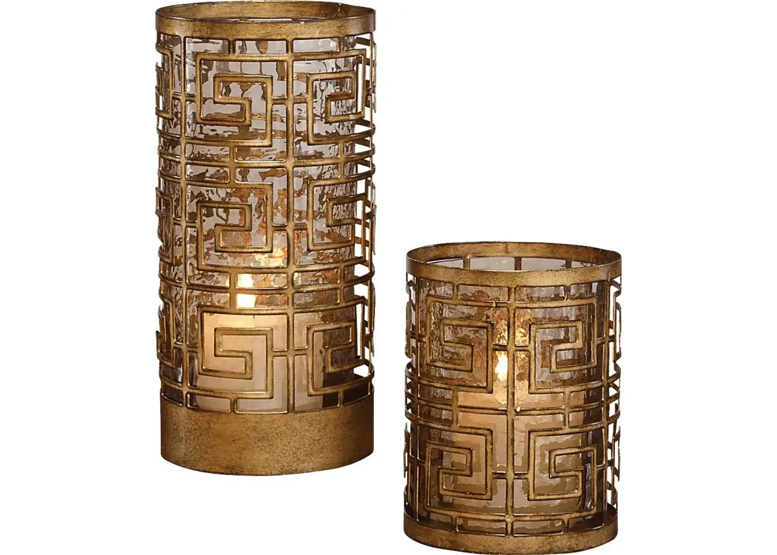 Bisson Bronze Candle Holder, Set of 2