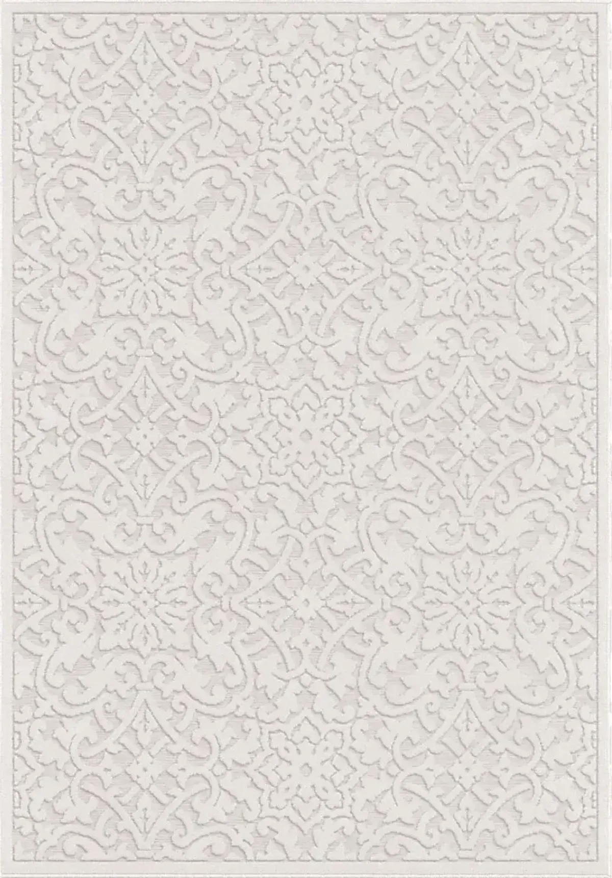 Mizuki Off-White 5'2 x 7'6 Indoor/Outdoor Rug