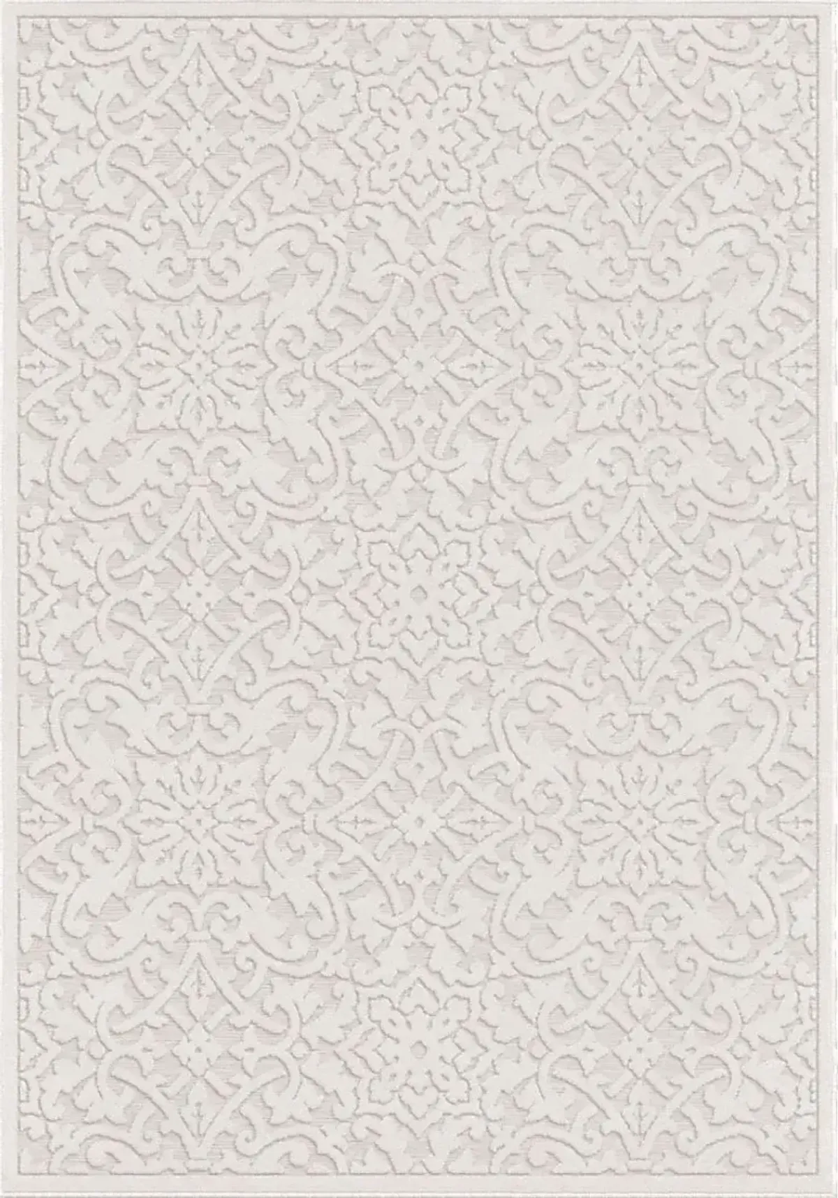 Mizuki Off-White 7'9 x 10'10 Indoor/Outdoor Rug