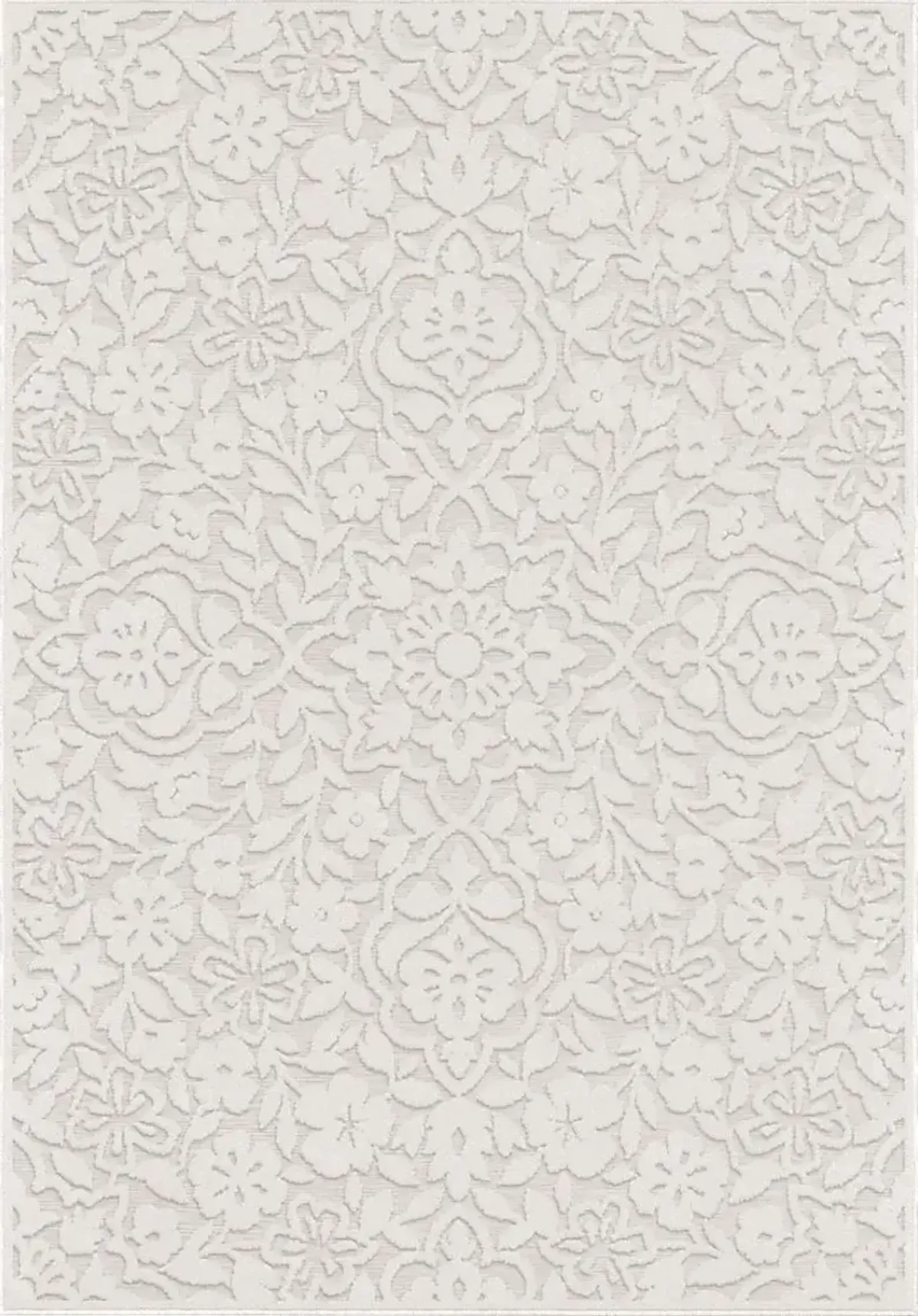 Jasvir Off-White 5'2 x 7'6 Indoor/Outdoor Rug