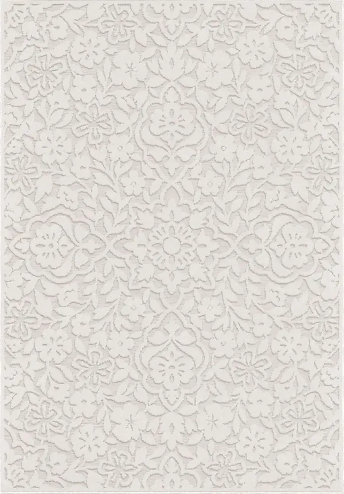 Jasvir Off-White 7'9 x 10'10 Indoor/Outdoor Rug