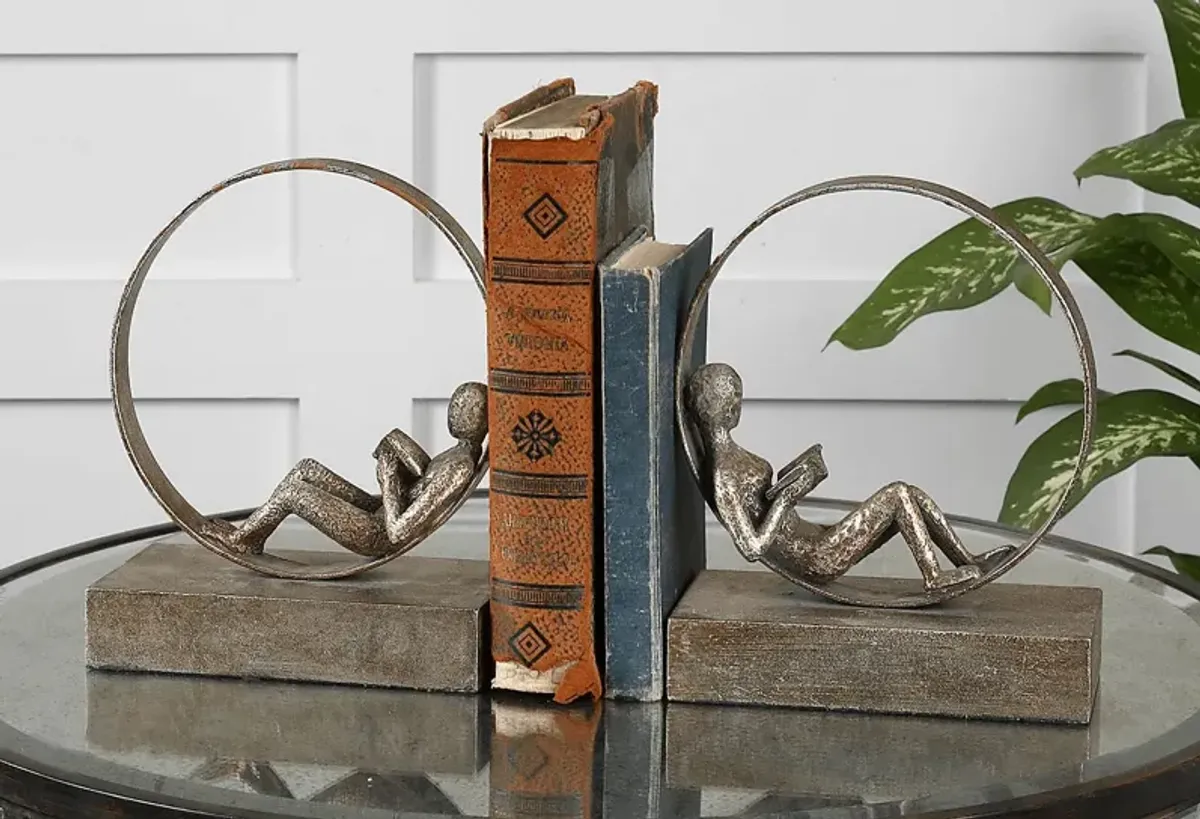 Mckibben Silver Bookend
