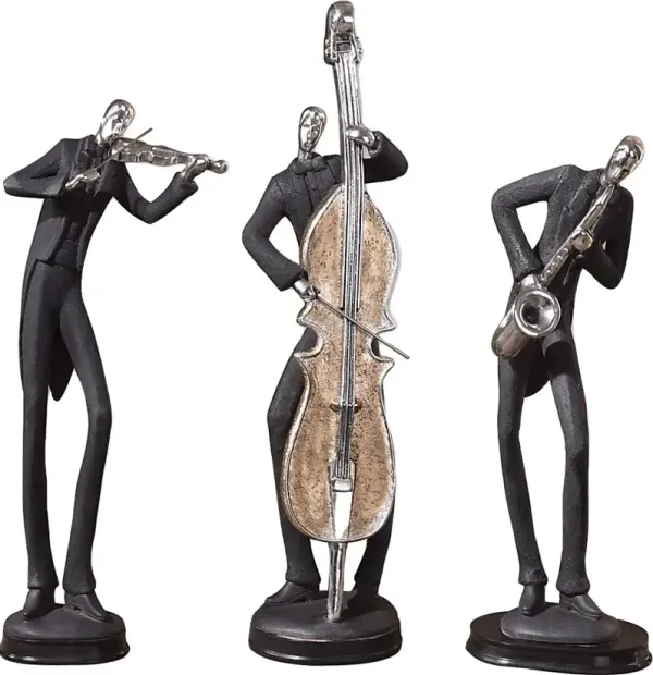 Merwina Black Figurine, Set of 3